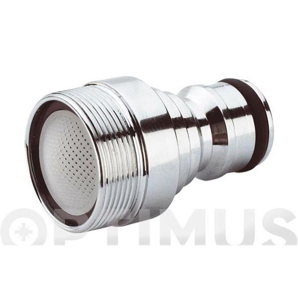 ADAPTADOR ROSCA METRICA MACHO M-24 PARA GRIFOS DE BAÑO Y COCINA A ENCHFE RAPIDO UNIVERSAL