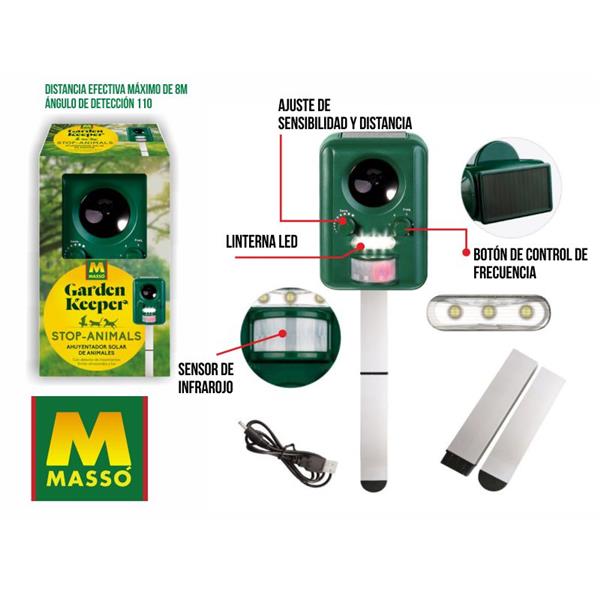 AHUYENTADOR SOLAR DE ANIMALES MASSO 231549