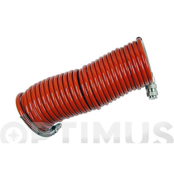 MANGUERA NYLON ESPIRAL 6X8, 7,5 METROS
