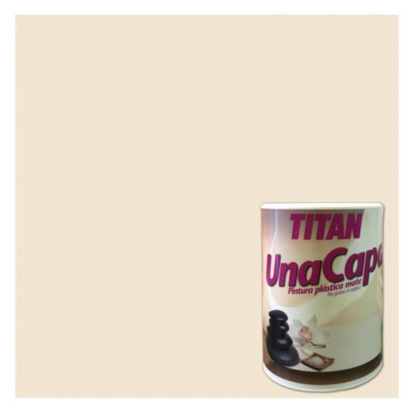 PINTURA PLASTICA UNA CAPA TITAN 750ML.PIEDRA SUAVE 6302