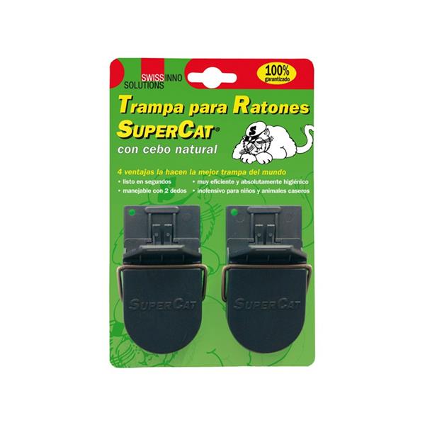 RATONERA SUPER-CAT PEQUEÑA CON CEBO (BLISTER 2 UNIDADES)