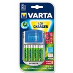 CARGADOR DE PILAS PANTALLA LCD  CON COMPROBADOR